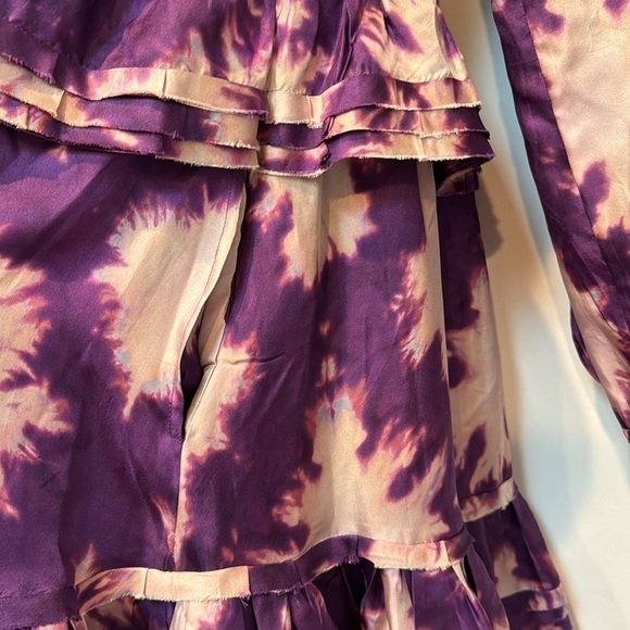 Ulla Johnson Emery Silk Tiered Ruffle Dress 10 - Picture 5 of 8